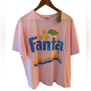 NWT Fanta Cotton Pink T shirt Unisex